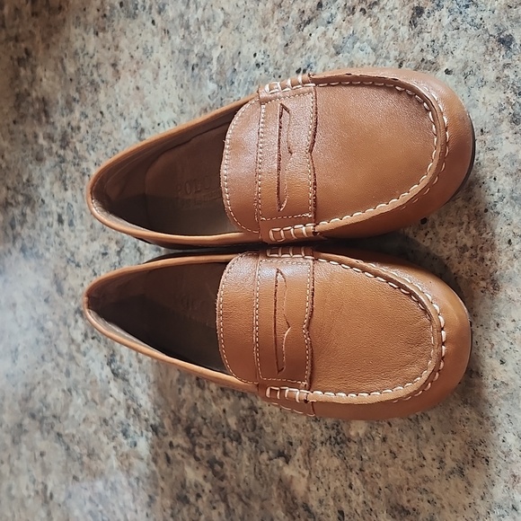 Ralph Lauren Telly Leather Penny Loafer boys sz 2 Youth - Picture 1 of 7